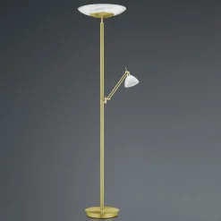 LED-lattiavalaisin Findus, 2-valoinen, messinki