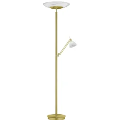 LED-lattiavalaisin Findus, 2-valoinen, messinki