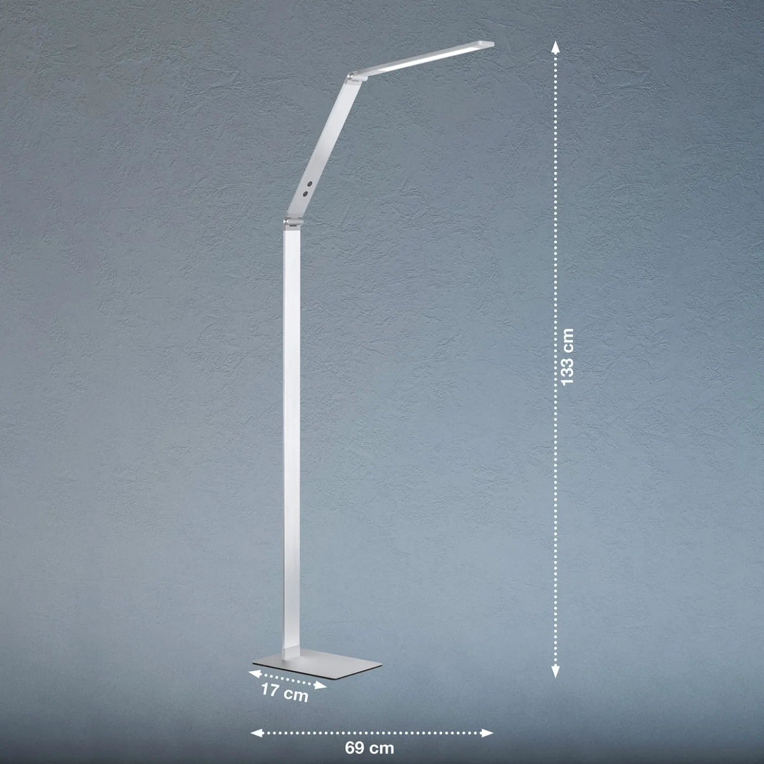 LED-lattiavalaisin Geri Sensordimmer CCT alumiini