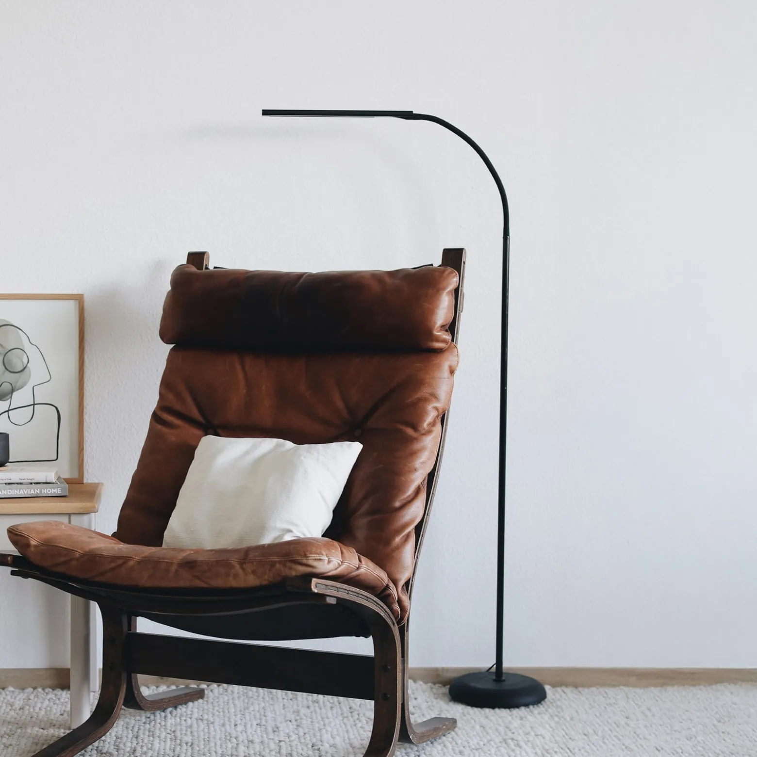 LED-lattiavalaisin MAULpirro, musta, 126 cm, himmennettävä