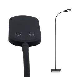 LED-lattiavalaisin Office Step, himmennettävä, musta