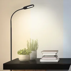 LED-lattiavalaisin Office Step, himmennettävä, musta