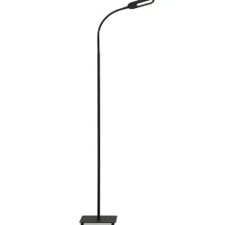 LED-lattiavalaisin Office Step, himmennettävä, musta