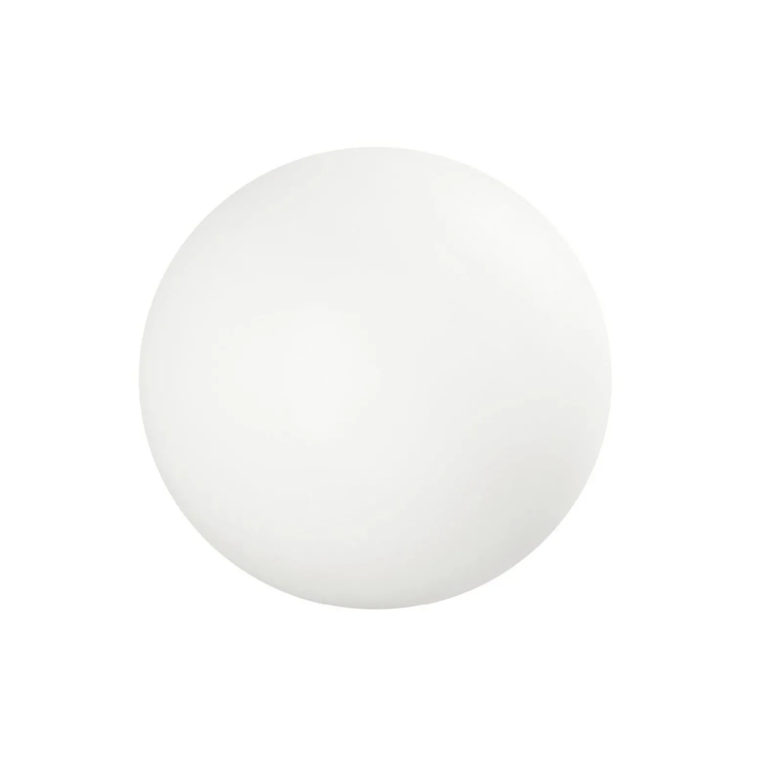 LED lattiavalaisin Oh!, Ø 38 cm, E27, polykarbonaatti, valkoinen