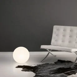 LED lattiavalaisin Oh!, Ø 55 cm, E27, polykarbonaatti, valkoinen