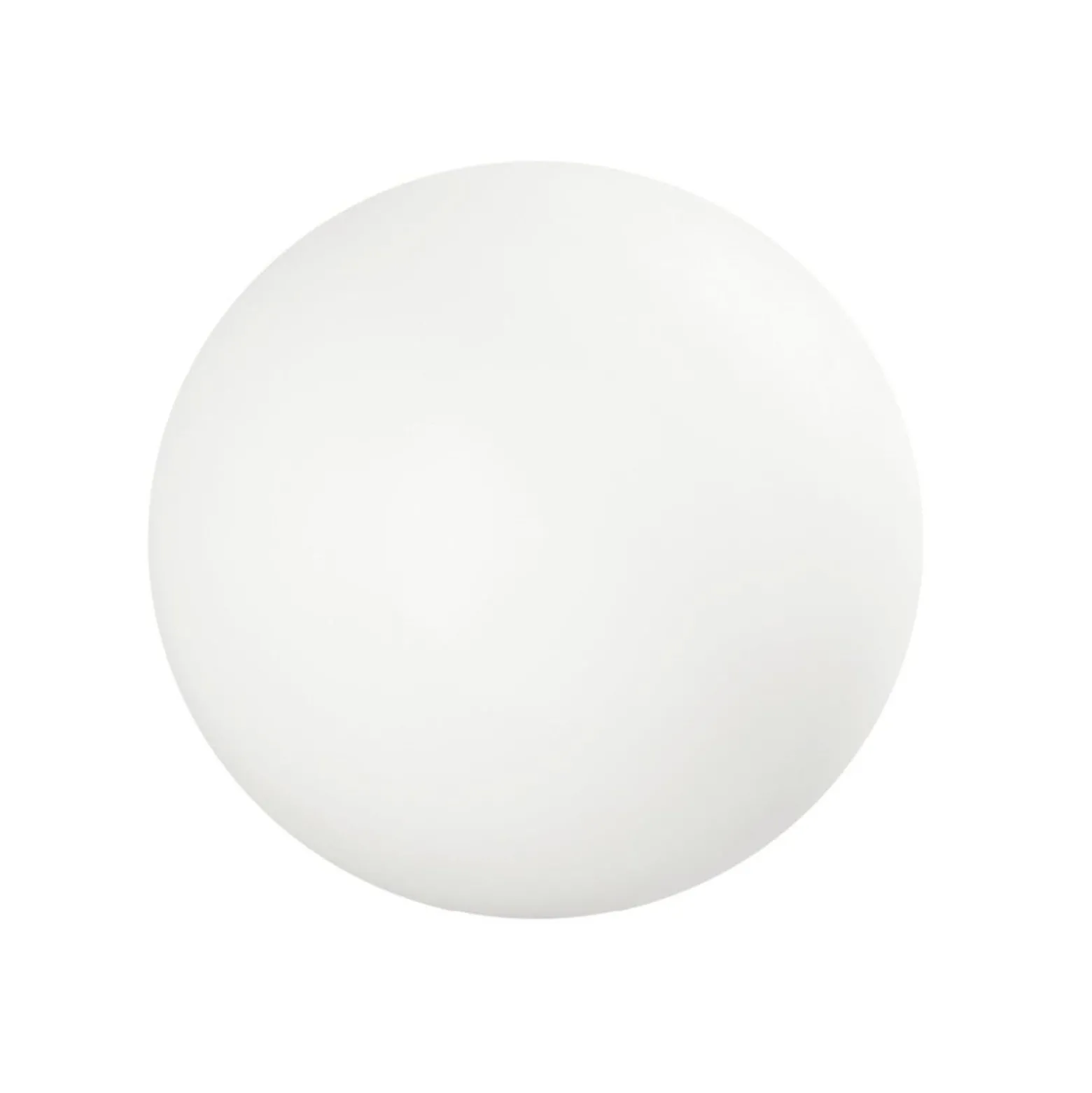 LED lattiavalaisin Oh!, Ø 55 cm, E27, polykarbonaatti, valkoinen