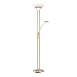 LED-lattiavalaisin Pool, messinginvärinen, korkeus 182 cm, 2-valo.