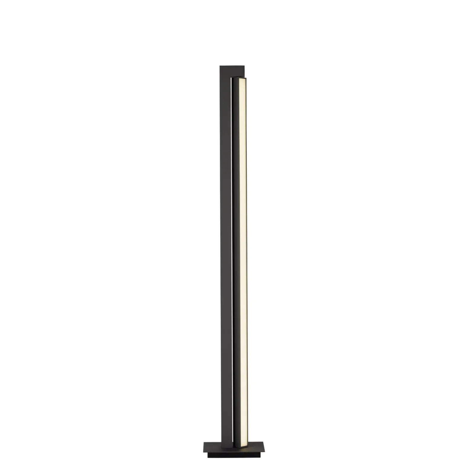 LED-lattiavalaisin PURE Lines, antrasiitti, kaukosäädin, 140 cm