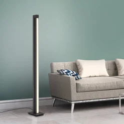 LED-lattiavalaisin PURE Lines, antrasiitti, kaukosäädin, 140 cm
