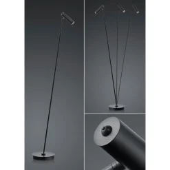 LED-lattiavalaisin Tom himmennettävä, musta