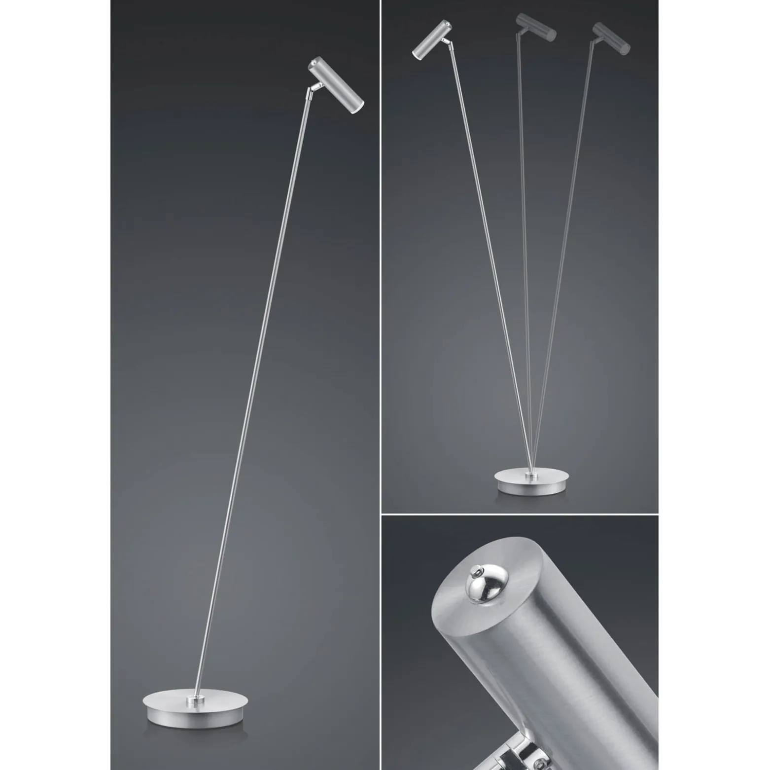 LED-lattiavalaisin Tom, himmennettävä, nikkeli