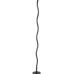 LED-lattiavalaisin Wave 3 000 K, 120 cm, musta