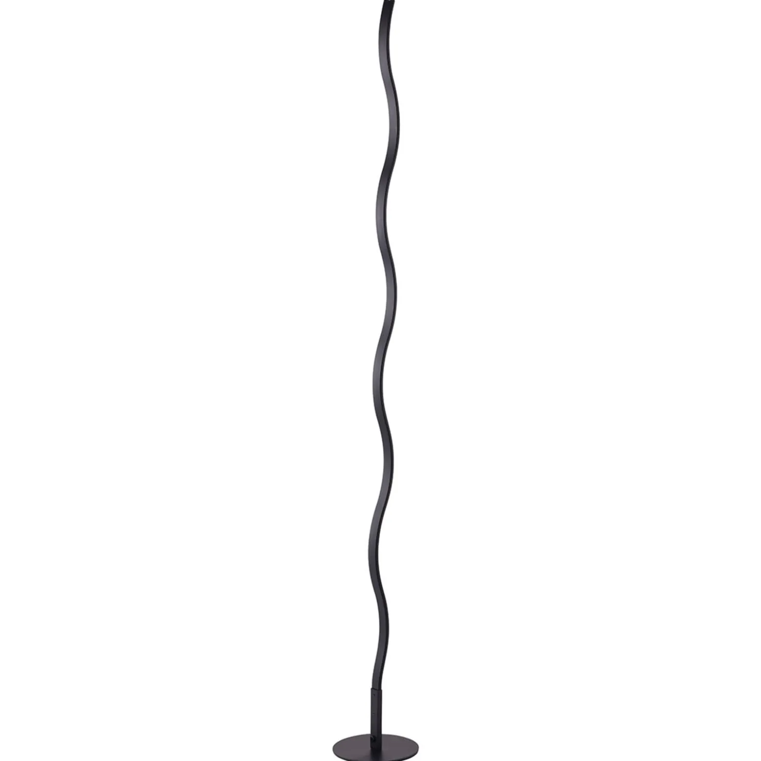 LED-lattiavalaisin Wave 3 000 K, 120 cm, musta