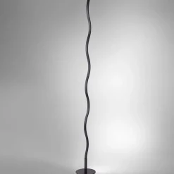 LED-lattiavalaisin Wave 3 000 K, 120 cm, musta