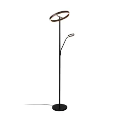 LED-lattiavalaisin Willis, musta, korkeus 180 cm metalli CCT-himmennin