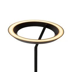 LED-lattiavalo Celeste, musta, korkeus 174 cm, metalli