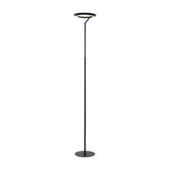 LED-lattiavalo Celeste, musta, korkeus 174 cm, metalli