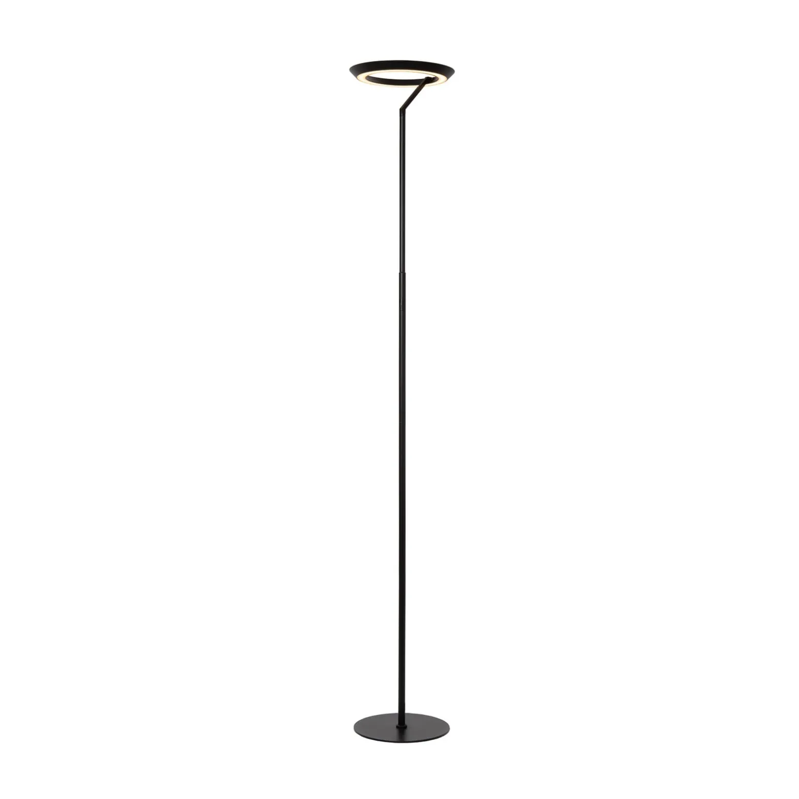 LED-lattiavalo Celeste, musta, korkeus 174 cm, metalli