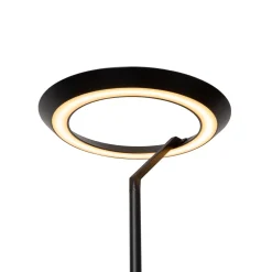 LED-lattiavalo Celeste, musta, korkeus 174 cm, metalli