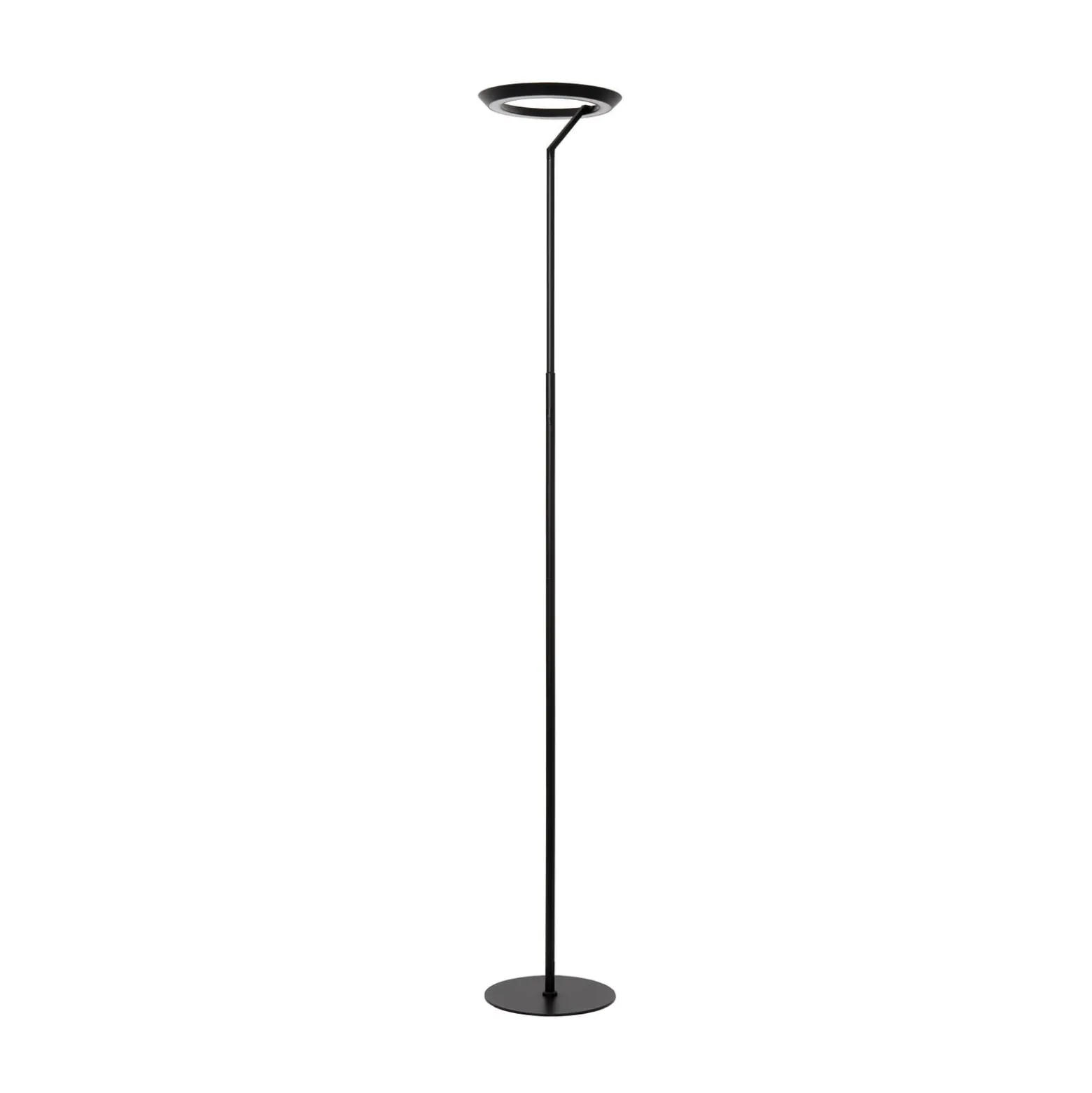 LED-lattiavalo Celeste, musta, korkeus 174 cm, metalli