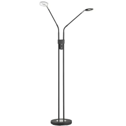 LED-lattiavalo Dent himmennys, CCT, 2 x 6 W, musta