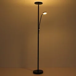LED-lattiavalo Ernst, säätövarsi, musta