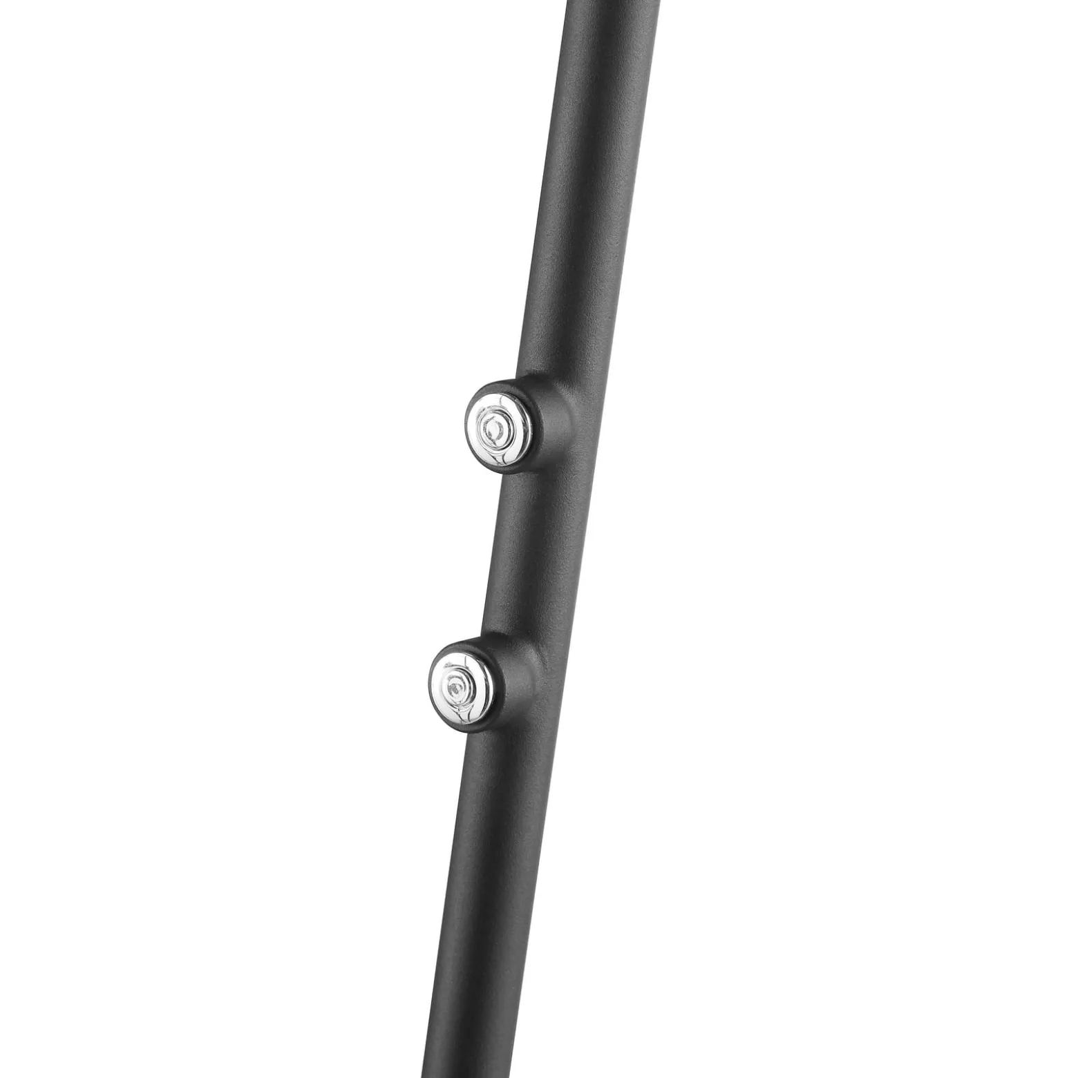 LED-lattiavalo Glow-Sphere, korkeus 146 cm, musta, metalli