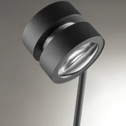 LED-lattiavalo Glow-Sphere, korkeus 146 cm, musta, metalli