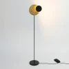 LED-lattiavalo INFINITY TERRA musta/kultainen, korkeus 132 cm, metallia