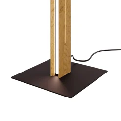 LED-lattiavalo Mexico, tammi/musta, korkeus 150 cm, puu/metalli