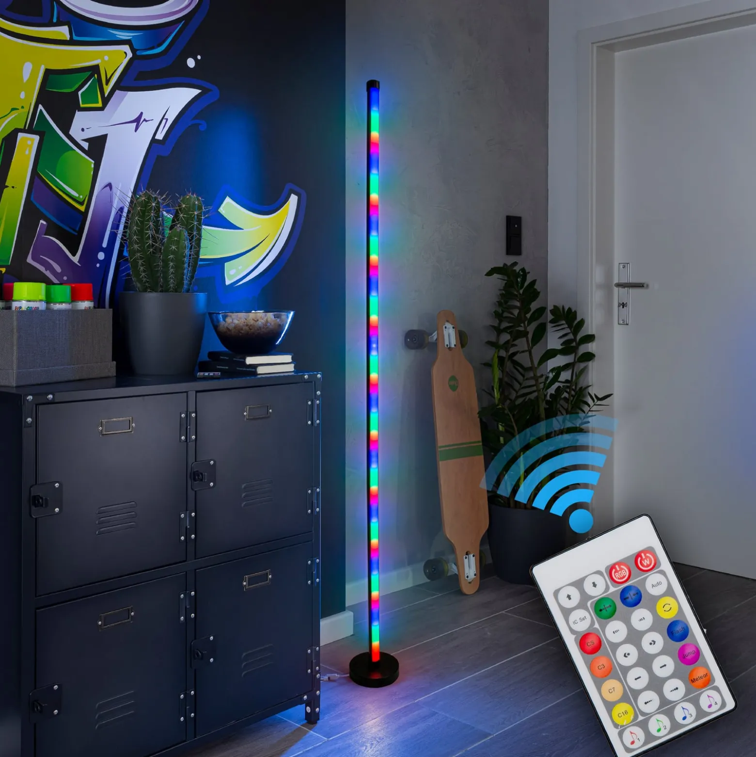 LED-lattiavalo Motion Light valoefekteillä