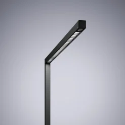 LED-lattiavalo Straight.single, musta, 3000 K, älykäs, anturi
