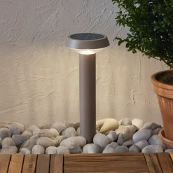 LED-maapiikkivalaisin Casa, beige, korkeus 45 cm