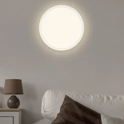 LED-paneeli Jalo Round, Ø 29,2 cm, valkoinen, muovi, 2700 K