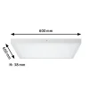 LED-paneeli Lunar 60x60cm 27,4 W, 3 000 K