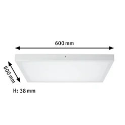 LED-paneeli Lunar 60x60cm 27,4 W, 3 000 K