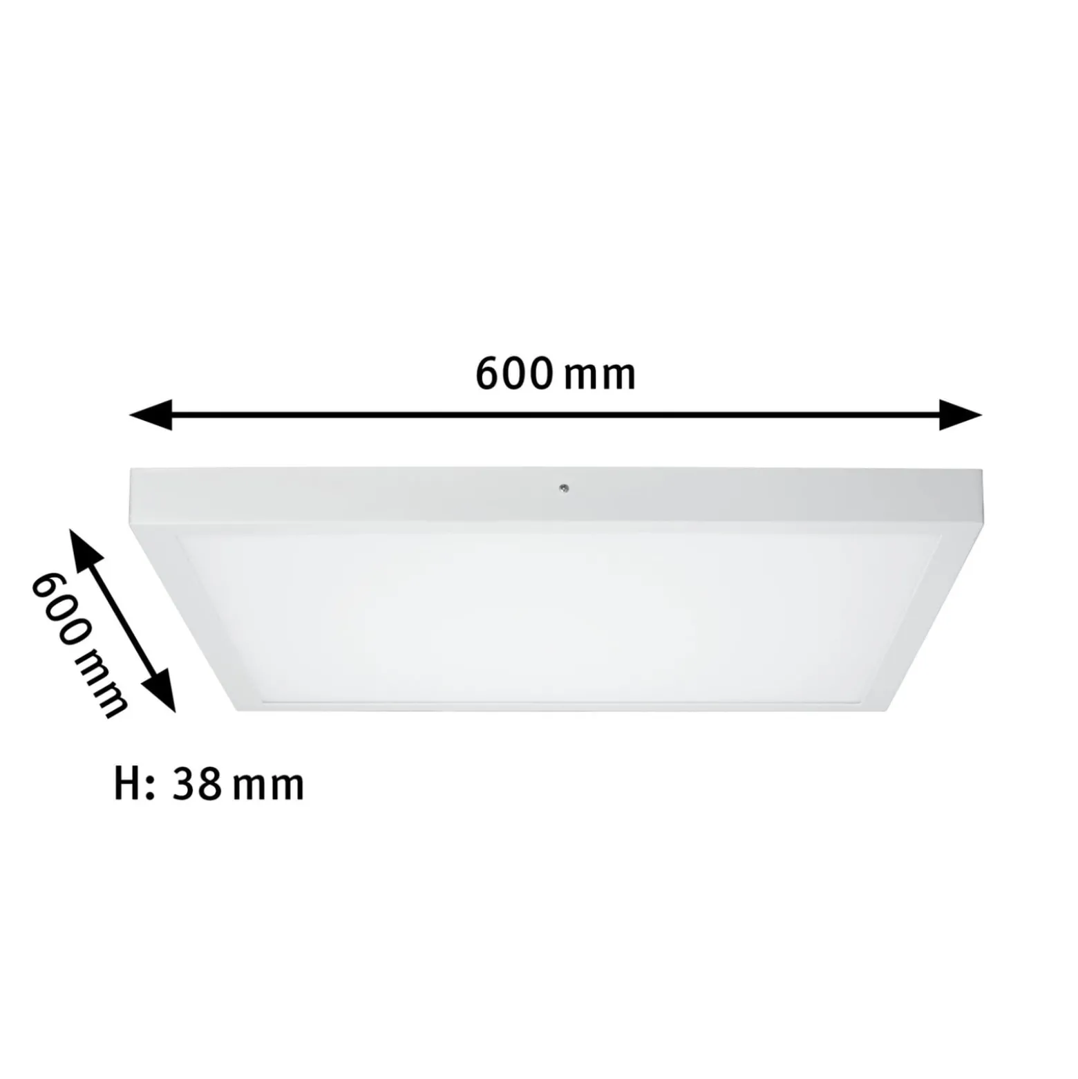 LED-paneeli Lunar 60x60cm 27,4 W, 3 000 K