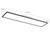 LED-paneeli Piatto CCT, kaukosäädin, 100x25, musta