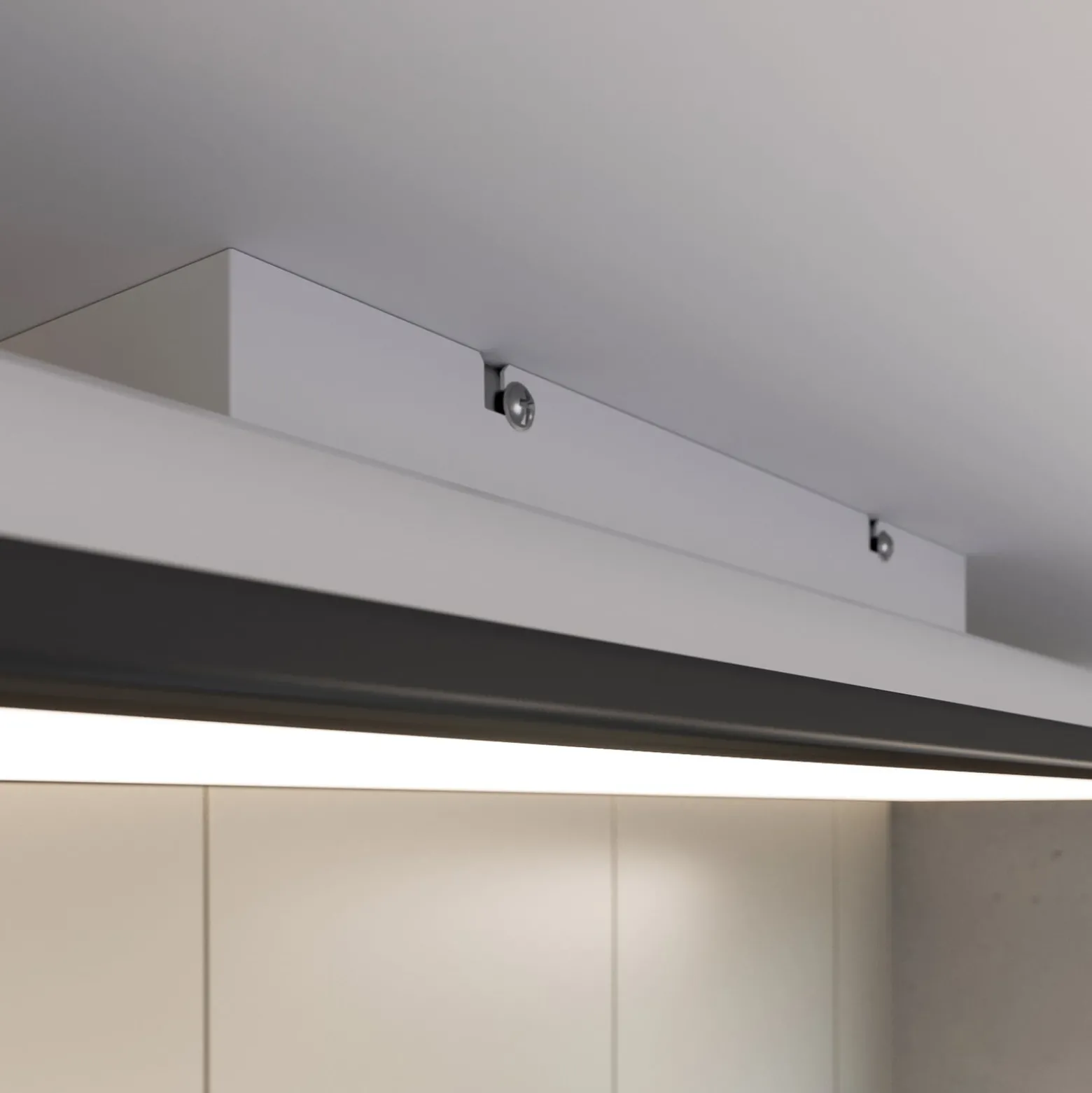 LED-paneeli Piatto CCT, kaukosäädin, 100x25, musta
