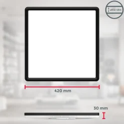 LED-paneeli Slim kaukosäädin RGBW, 42 x 42 cm, musta, taustavalo