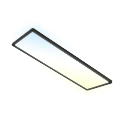 LED-Panel Slim musta, ultraohut, CCT, 59 x 20 cm