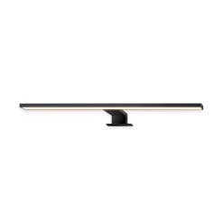 LED-peililamppu Dun 2 in 1, musta matta, IP44, pituus 50 cm