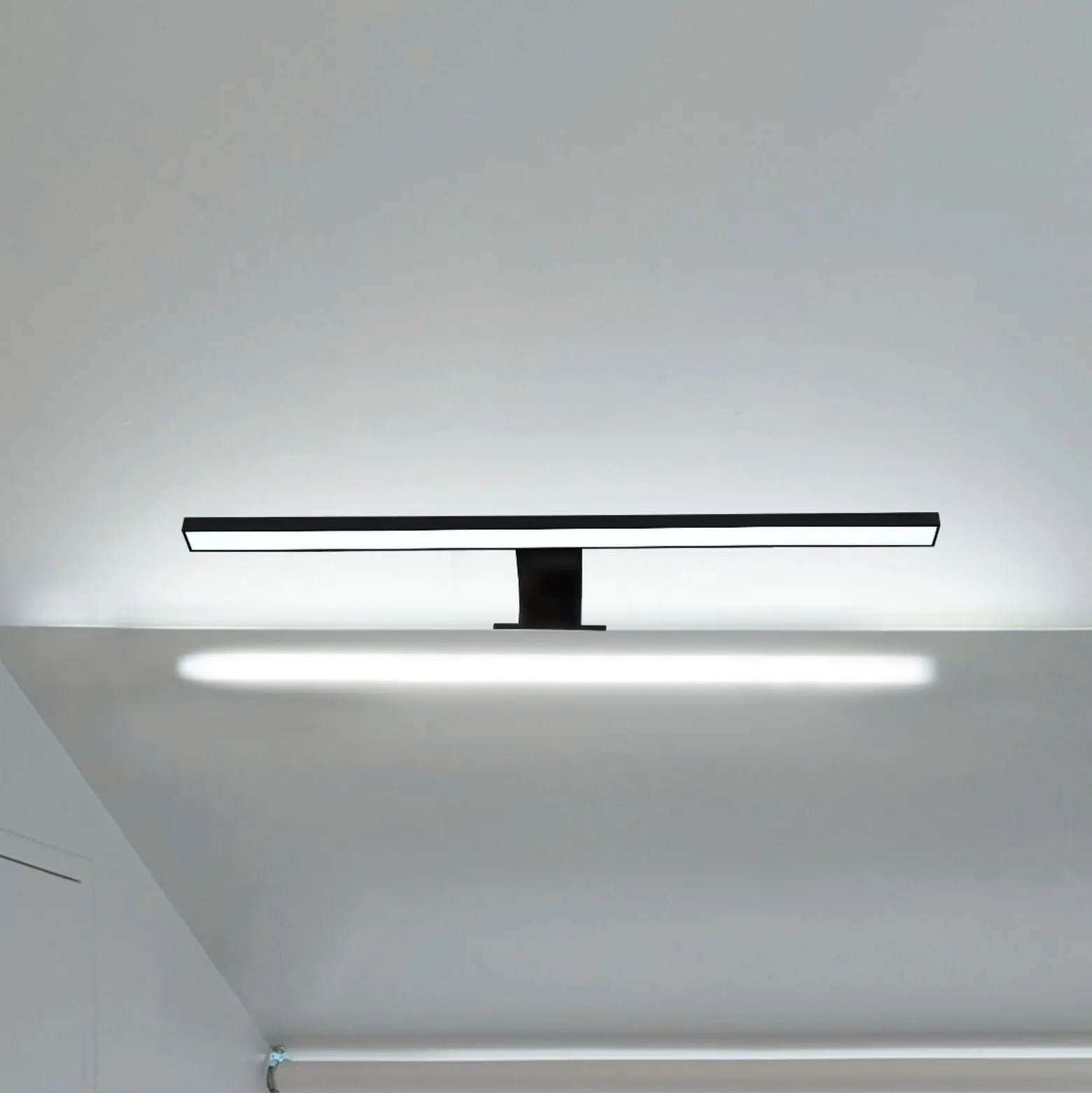 LED-peilivalaisin Bill, B 60 cm, musta, metalli, 4 000 K