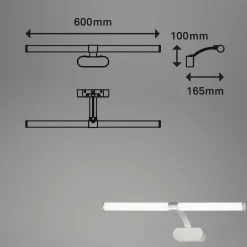 LED-peilivalaisin 2131014 mattakromi, 4 000 K