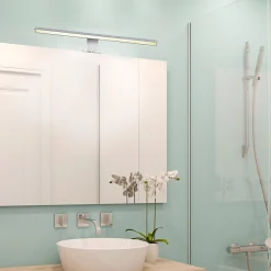 LED-peilivalaisin Mira, leveys 60 cm, kromi, metalli, 4 000 K