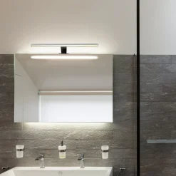 LED-peilivalaisin Mira, leveys 60 cm, kromi, metalli, 4 000 K