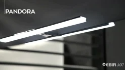 LED-peilivalaisin Pandora, kromi, leveys 60,8 cm