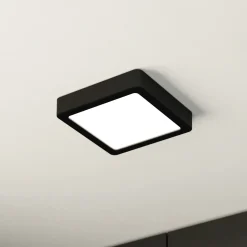 LED-pinta-asennuspaneeli Fueva 5 IP20 830 musta 16x16cm 16x16cm