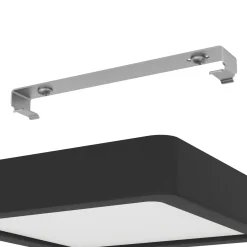 LED-pinta-asennuspaneeli Fueva 5 IP20 830 musta 16x16cm 16x16cm