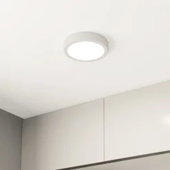LED-pinta-asennuspaneeli Fueva 5 IP20 830 valkoinen Ø16cm